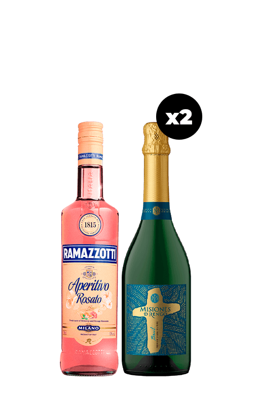 Pack Ramazzotti 700c + 2 Espumante Misiones de Rengo Brut 750cc