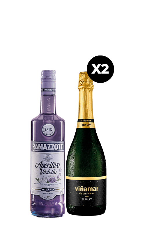 Pack Ramazzotti Violetto 700c + 2 Espumante Viñamar Brut 750cc