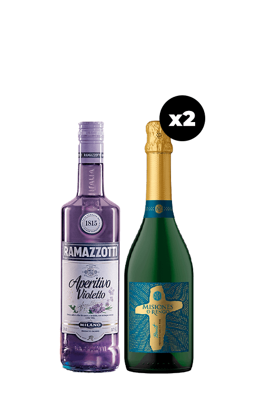 Pack Ramazzotti Violetto 700c + 2 Espumante Misiones de Rengo Brut 750cc