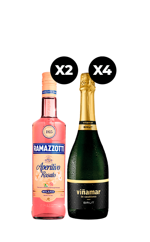 Pack 2 Ramazzotti 700c + 4 Espumante Viñamar Brut 750cc