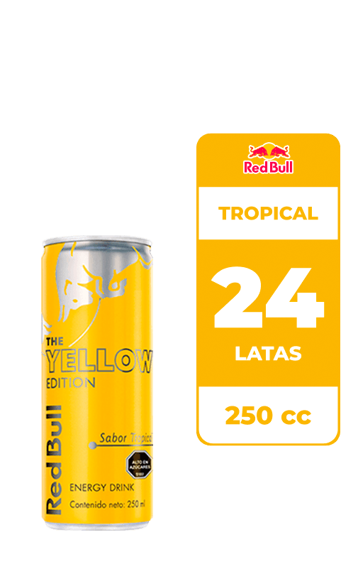 24x Bebida Energética Red Bull Tropical 250cc