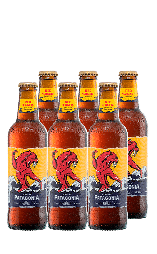 6x Cerveza Patagonia Red Lager 5.0° Botella 330cc