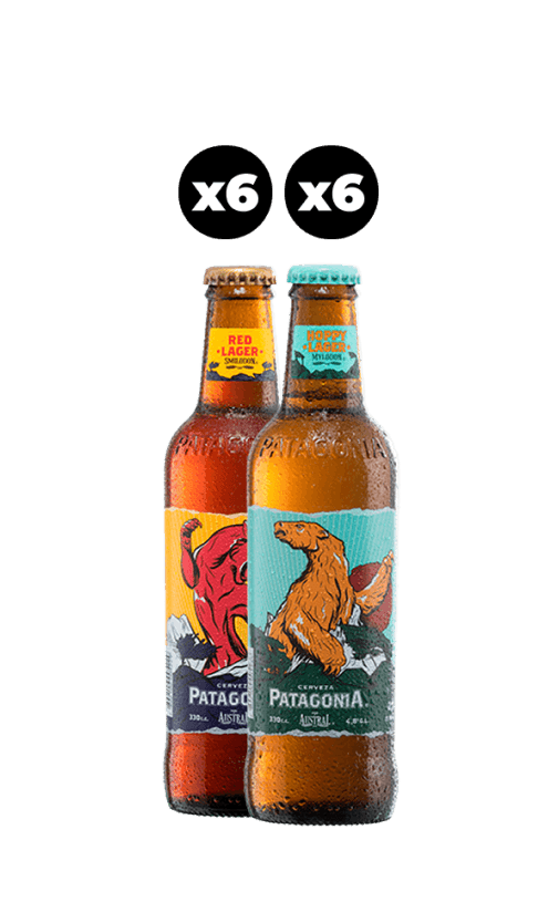 12x Cerveza Patagonia Variedades Botella 330cc