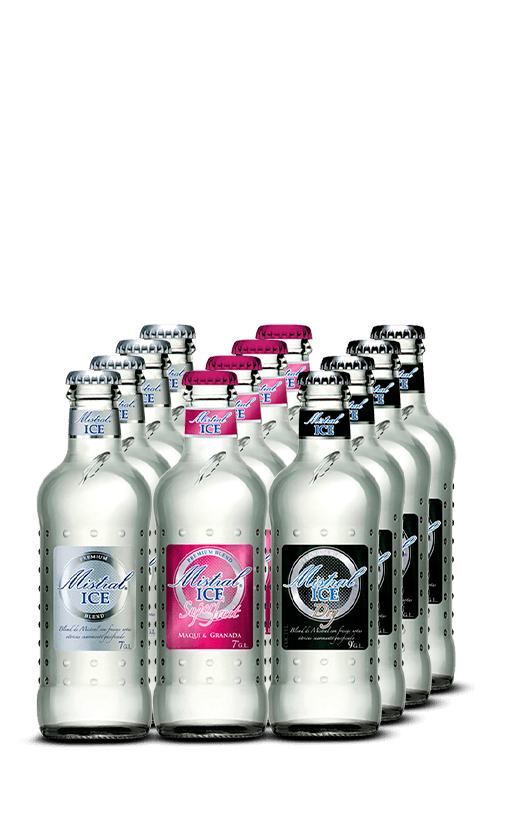 12x Pack Cóctel Mistral Ice Variedades Botella 275cc