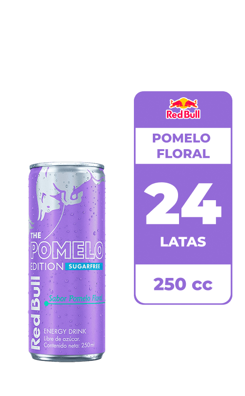 24x Bebida Energética Red Bull Pomelo Floral 250cc
