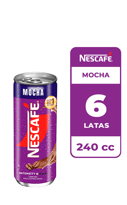 6x Café Frío Nescafé Mocha Lata 240cc