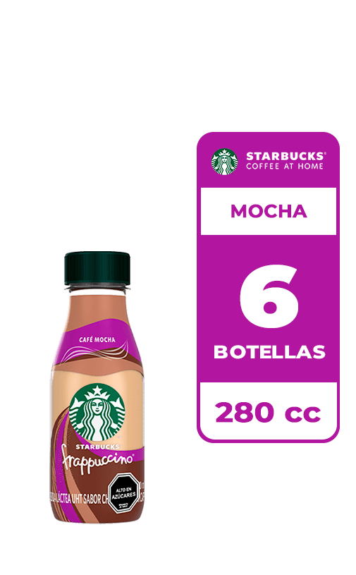6x Café Frío Starbucks Mocha Botella 280cc