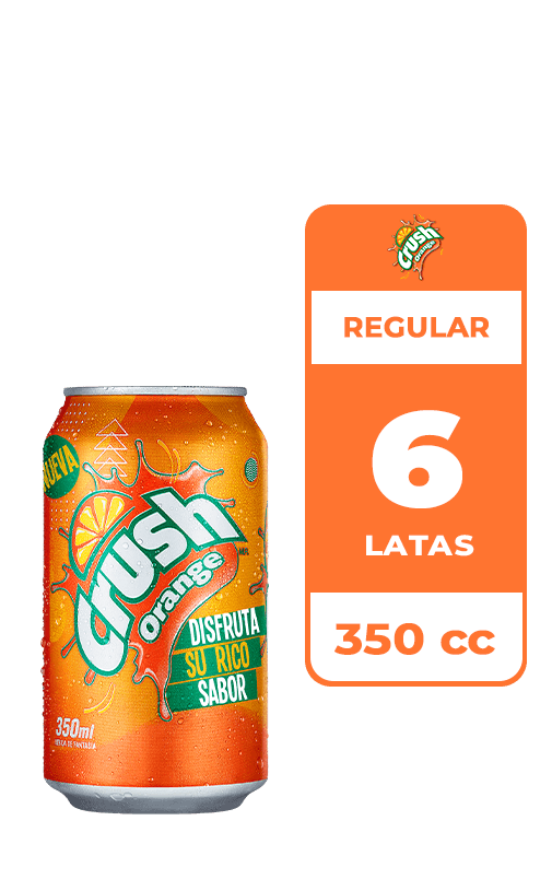 6x Bebida Crush Lata 350cc