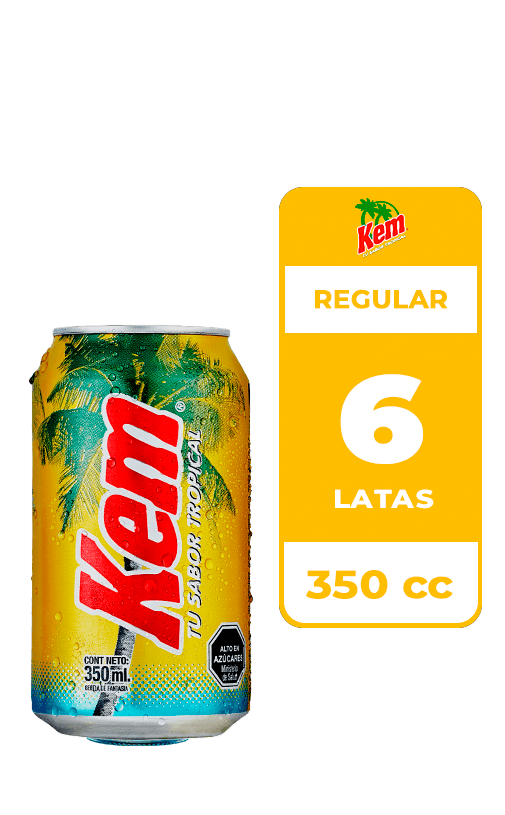 6x Bebida Kem Lata 350cc