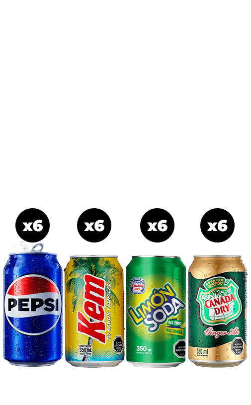 24x Bebida Sabores Lata 350cc