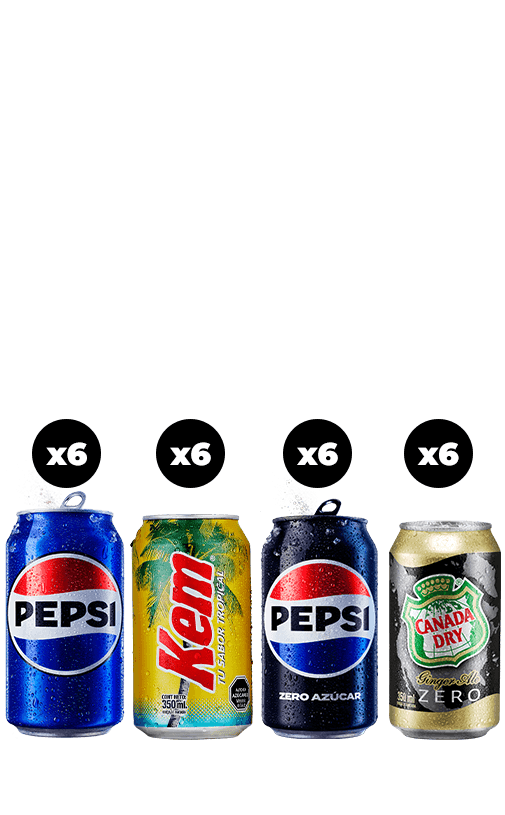 24x Bebida Variedades Lata 350cc - Zero & Clásico
