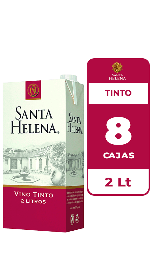 8x Vino Santa Helena Tinto 2L