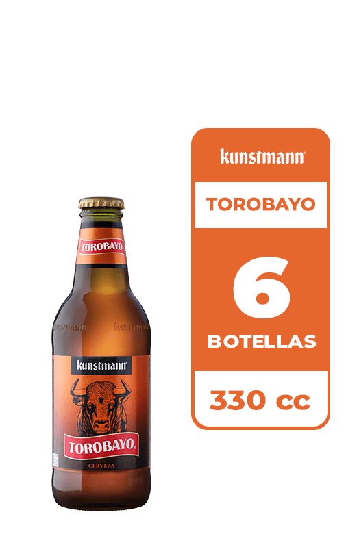 6x Cerveza Kunstmann Torobayo 5.0° Botella 330cc