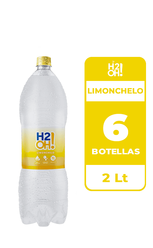 6x Bebida H2OH Limonchelo 2L