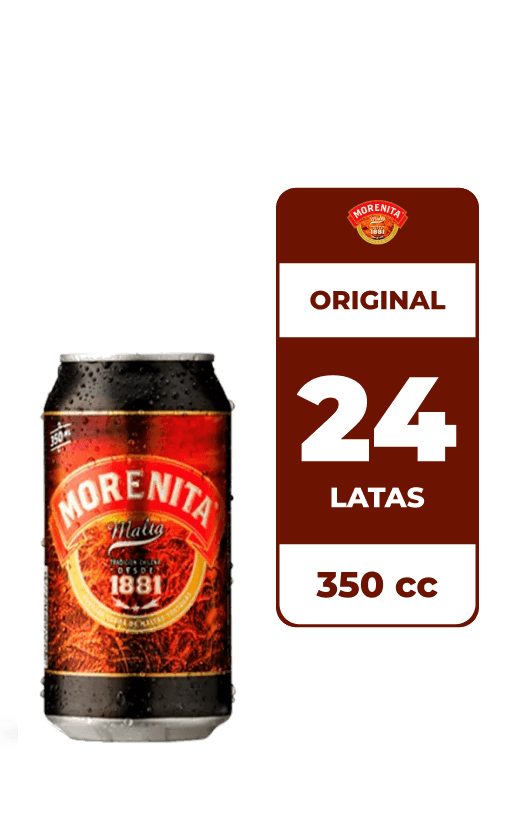 24x Cerveza Morenita 4.6° Lata 350cc