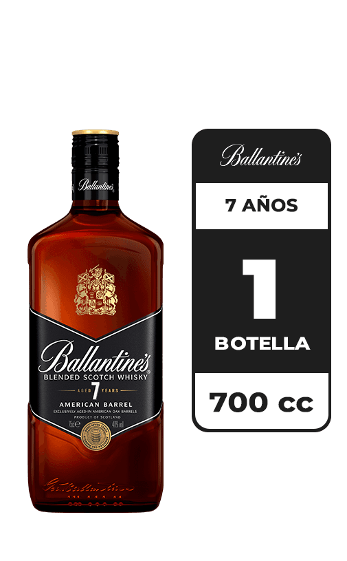 Whisky Ballantine's 7 Años Añejado 40° 700cc