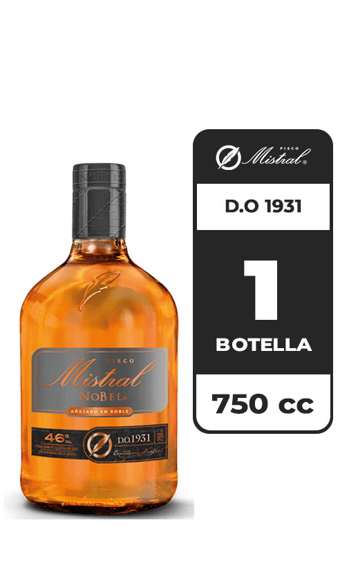 Pisco Mistral Nobel D.O 1931 46° 750cc