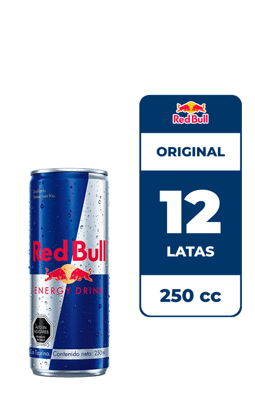 12x Bebida Energética Red Bull Tradicional 250cc