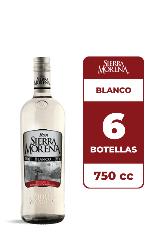 6x Ron Sierra Morena Blanco 39.5° 750cc