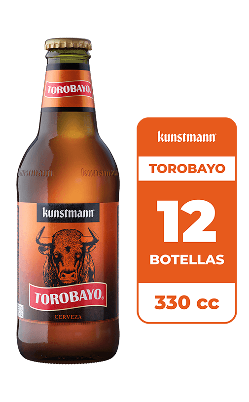 12x Cerveza Kunstmann Torobayo 5.0° Botella 330cc