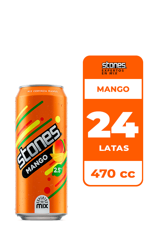 24x Cerveza Mango Stones 2.5° Lata 470cc