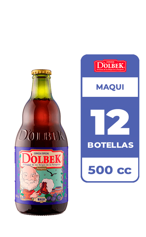 12x Cerveza D'Olbek Maqui 4.8° Botella 500cc