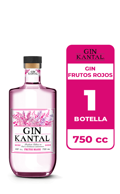 Gin Kantal Frutos Rojos 43° 750cc