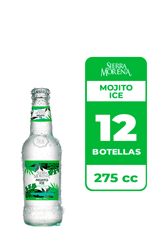 12x Cóctel Sierra Morena Mojito Ice 7° Botella 650cc