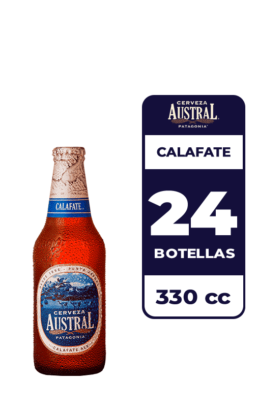 24x Cerveza Austral Calafate 5.0° Botella 330cc