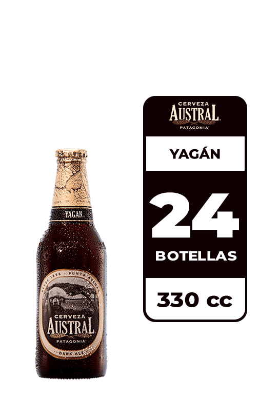 24x Cerveza Austral Yagán 5.0° Botella 330cc