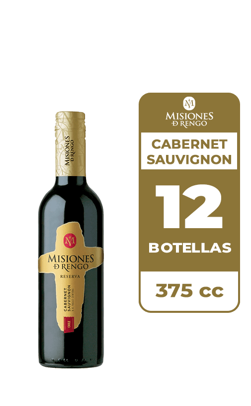 12x Vino Misiones De Rengo Reserva Cabernet Sauvignon 375cc