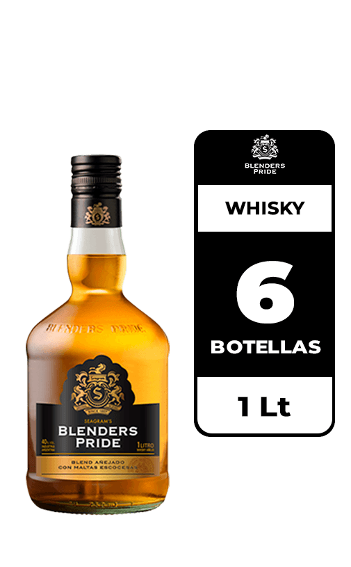 6x Whisky Blenders Pride 40° 1L