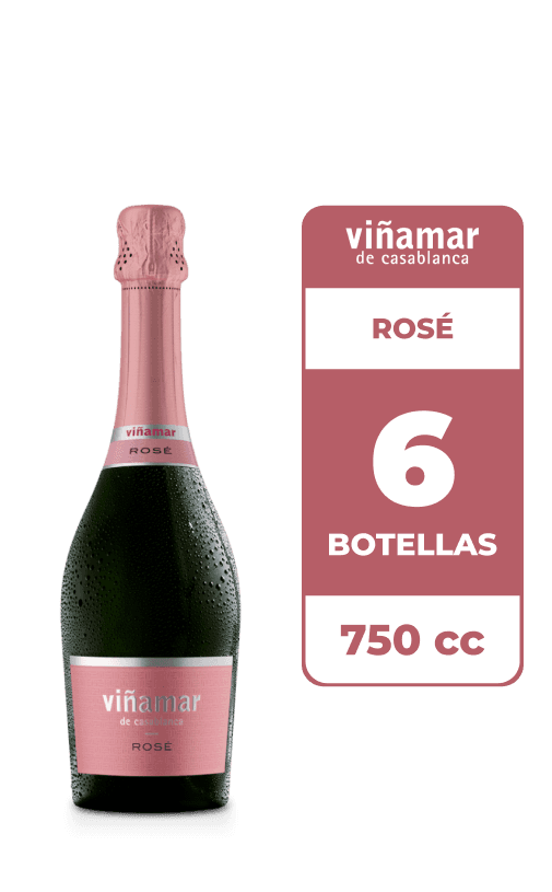 6x Espumante Viñamar Rosé 750cc