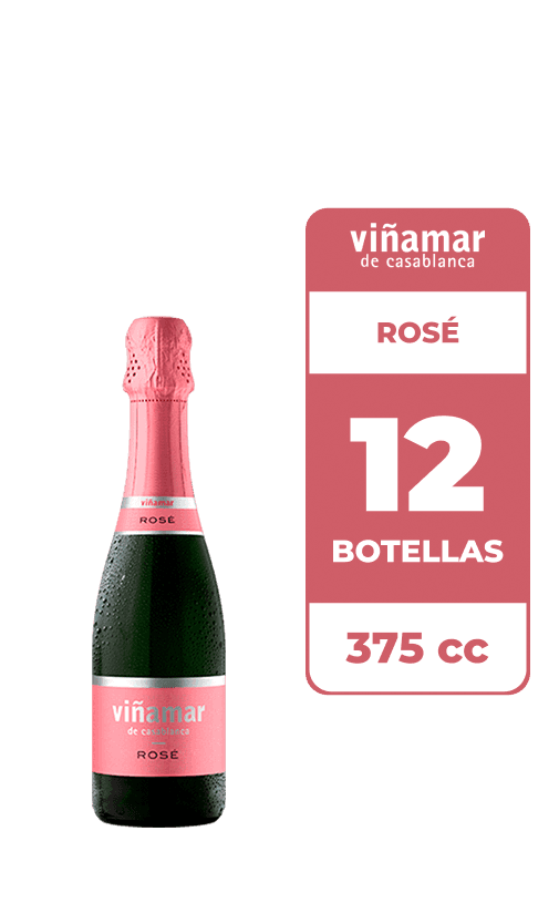 12x Espumante Viñamar Rosé 375cc