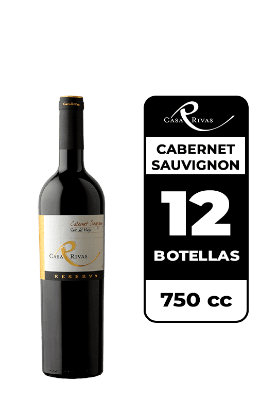 12x Vino Casa Rivas Reserva Cabernet Sauvignon 750cc