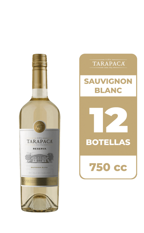12x Vino Tarapacá Reserva Sauvignon Blanc 750cc