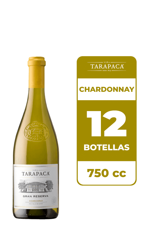 12x Vino Tarapacá Reserva Chardonnay 750cc
