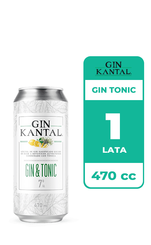 Cóctel Kantal Gin Tonic 7° Lata 470cc