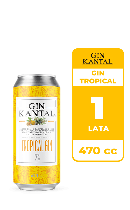 Cóctel Kantal Gin Tropical 7° Lata 470cc