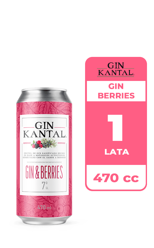 Cóctel Kantal Gin Berries 7° Lata 470cc