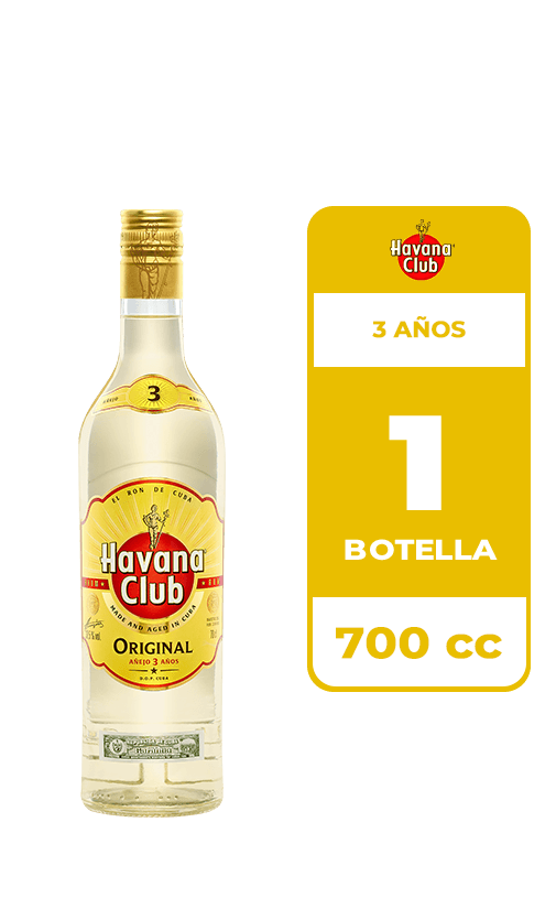 Ron Havana Club 3 Años 37.5° 700cc