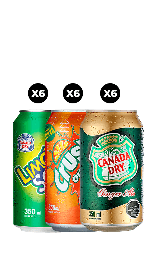 18x Bebida Sabores Lata 350cc