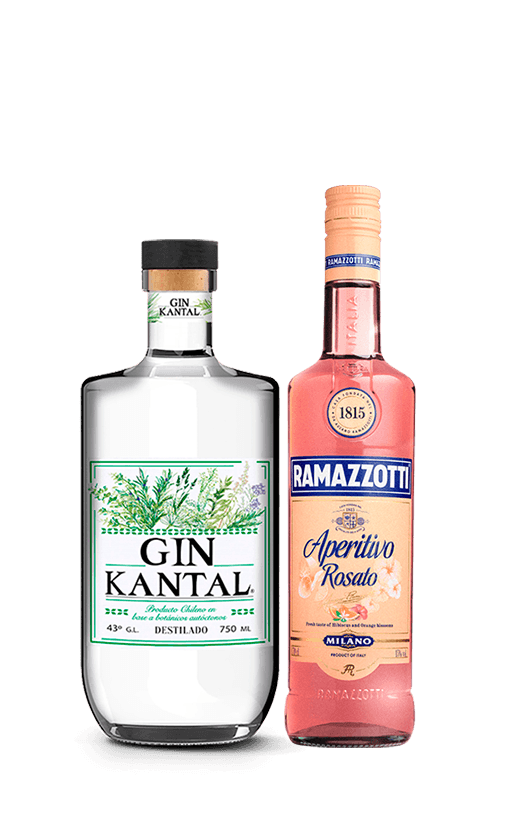 Pack Ramazzotti Rosato 15° 700cc + Gin Kantal 43° 750cc