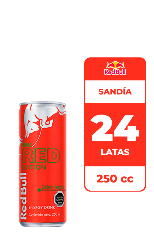 24x Bebida Energética Red Bull Sandía 250cc