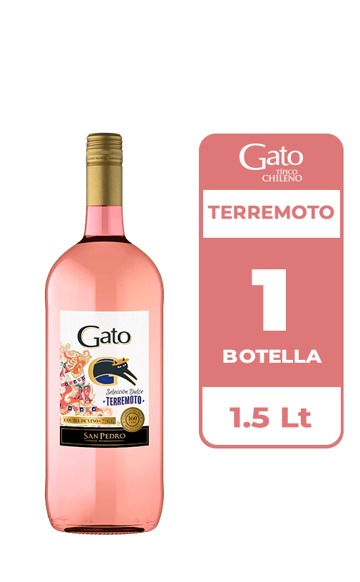 Cóctel de Vino Gato Selección Dulce Terremoto 1.5L