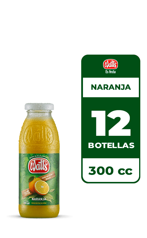 12x Néctar Watt's Naranja 300cc