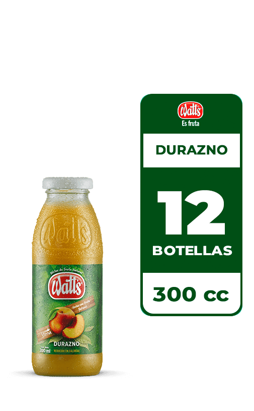 12x Néctar Watt's Durazno 300cc