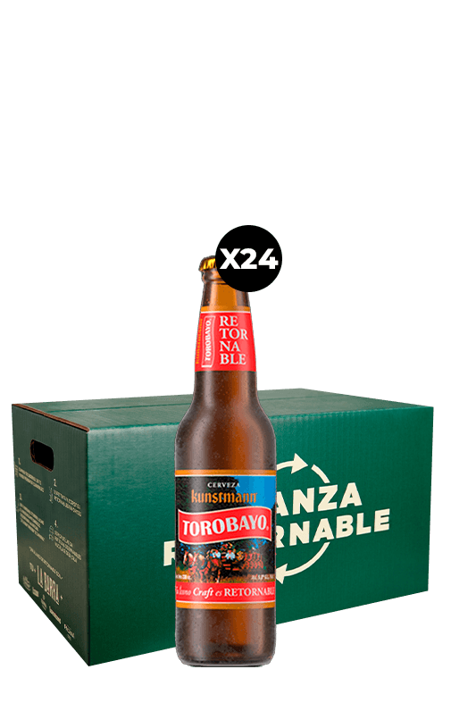 Promo 24x Cerveza Kunstmann Torobayo 5.0° Botella 330cc