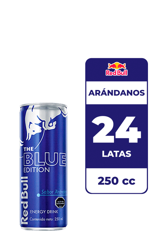24x Bebida Energética Red Bull Arándanos 250cc
