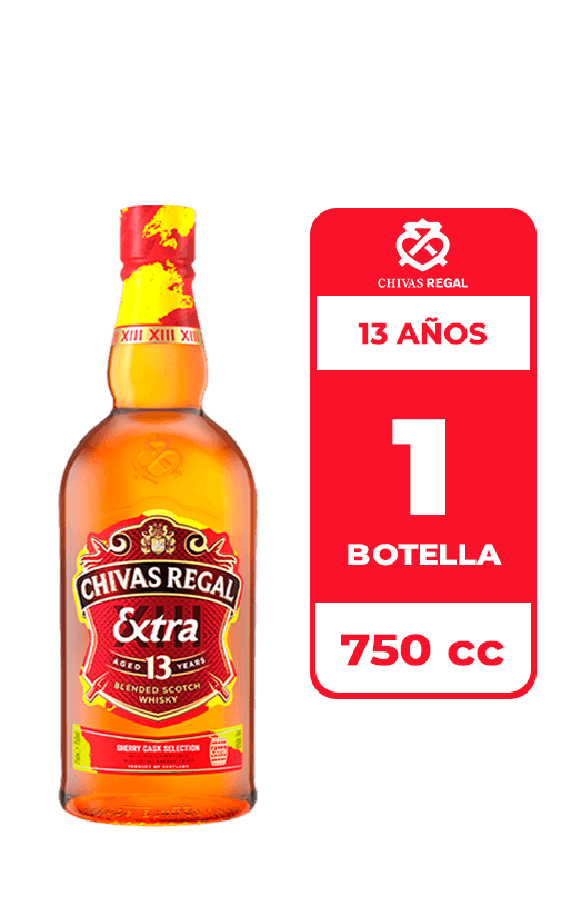 Whisky Chivas Regal Extra 13 Años 40° 750cc
